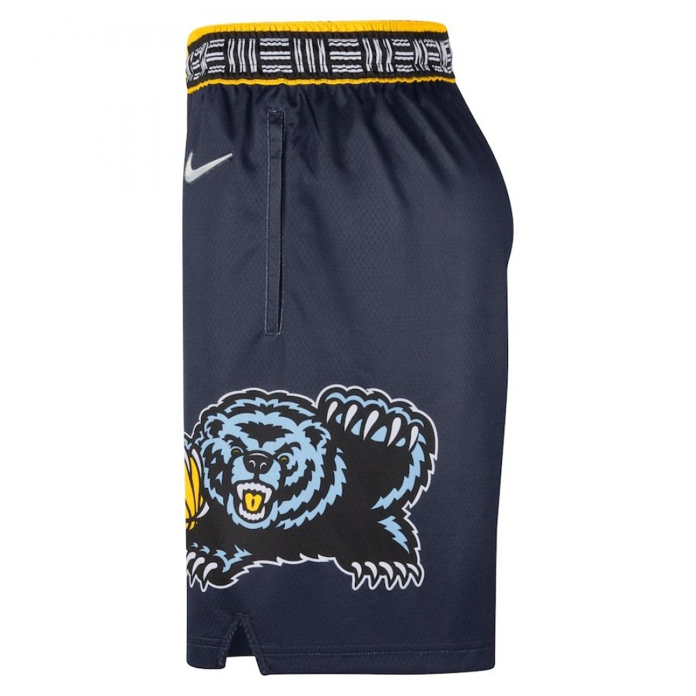 Men's Memphis Grizzlies Navy 2021/22 Swingman Short - City Edition-Pro Kit Vault | Brand New 26/27 Sports Jerseys